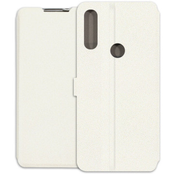 Alcatel 3L (2020) Case - Wallet Book - white