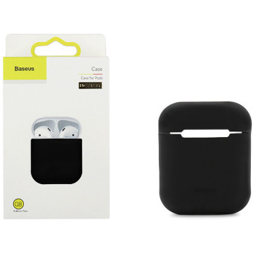 Baseus WIAPPOD-BZ01 - case for Apple AirPods headphones with wireless charging function - black