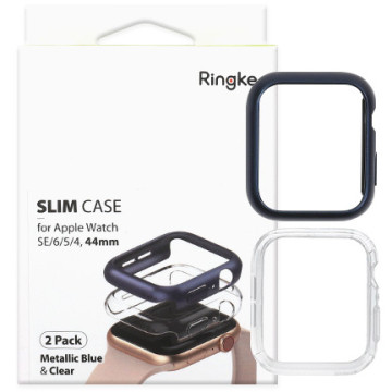 2x case for the Ringke Slim Case Apple Watch 4/5/6 / SE 44mm - blue
