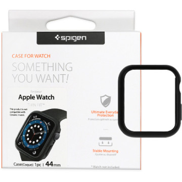 Spigen Thin Fit protective bezel for Apple Watch 4/5/6/7 / SE 44mm - black