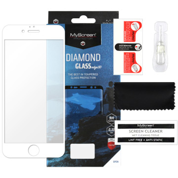 Apple iPhone 6 - tempered glass MyScreen Protector Diamond Glass Edge 3D - white