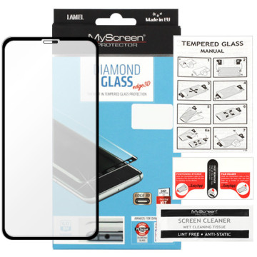Apple iPhone 11 - tempered glass MyScreen Protector Diamond Glass Edge 3D - black