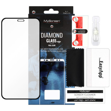 Apple iPhone 12 Mini - tempered glass MyScreen Protector Diamond Glass Edge Full Glue - black