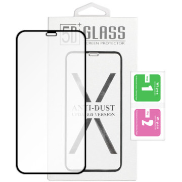 Apple iPhone 12 - tempered glass 5D Full Glue - black
