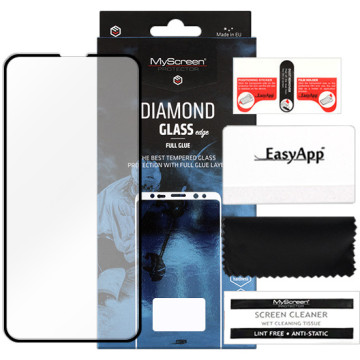 Apple iPhone 13 - tempered glass MyScreen Protector Diamond Glass Edge Full Glue - black