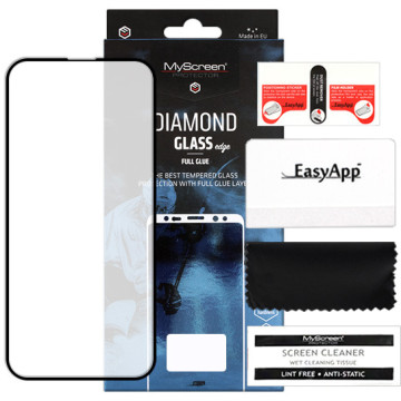 Apple iPhone 13 Mini - tempered glass MyScreen Protector Diamond Glass Edge Full Glue - black