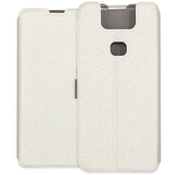 Asus Zenfone 6 (ZS630KL) Case - Wallet Book - white