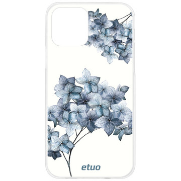 Phone case - casey Design Case - Botanic - Blue flowers - white