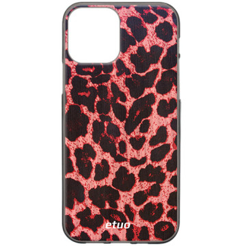 Phone case - casey Design Case - Animal Pattern - Pink leopard print - black