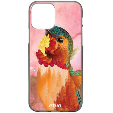 Phone case - casey Design Case - Autumn - Pattern with hummingbird - black