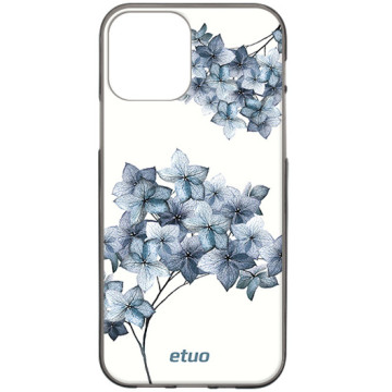 Phone case - casey Design Case - Botanic - Blue flowers - black