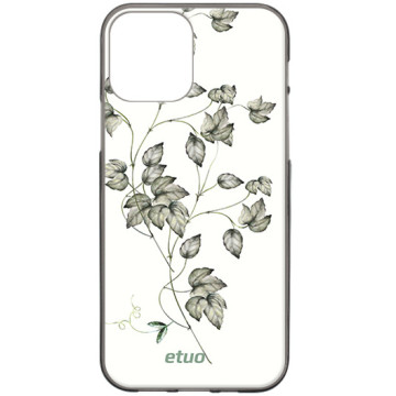 Phone case - casey Design Case - Botanic - Delicate leaves - black