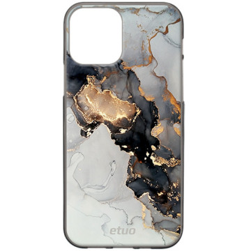 Phone case - casey Design Case - Gold Abstract - Marble with a golden application - black