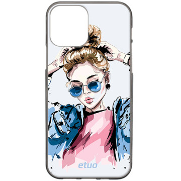 Phone case - casey Design Case - Fashion Girls - Vogue Girl - black