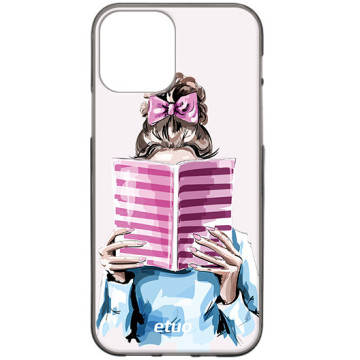 Phone case - casey Design Case - Fashion Girls - Book lover - black