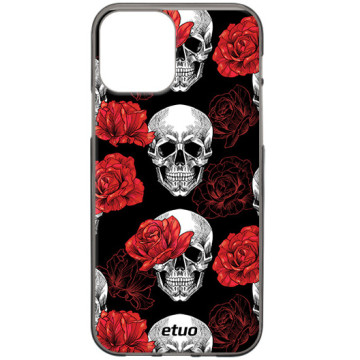 Phone case - casey Design Case - Horror - Skull and Roses - black