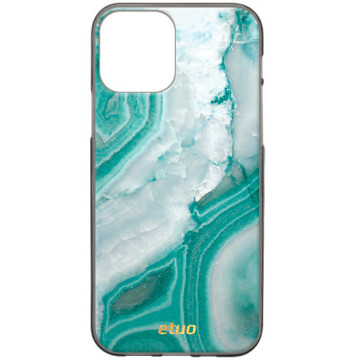 Phone case - casey Design Case - Insta Marble - Turquoise marble - black