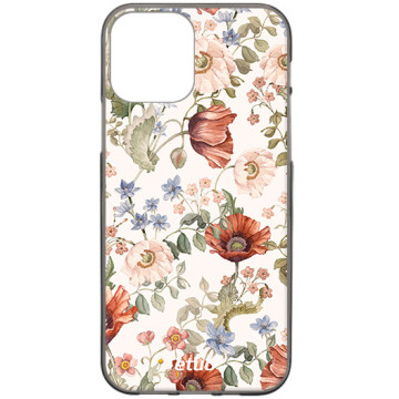 Etui na telefon - casey Design Case - Floral impressions - Kasiags Field poppies - black