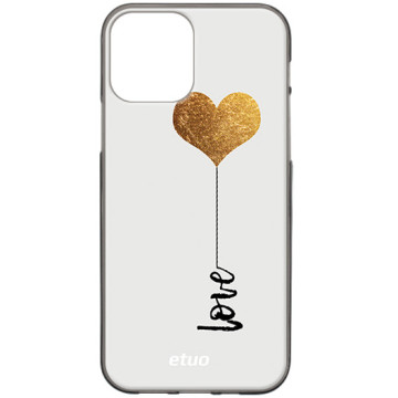 Phone case - casey Design Case - Minimalist - Golden Heart - black