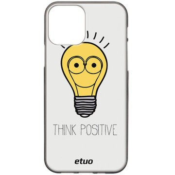 Phone case - casey Design Case - Minimalist - Think Positive - black
