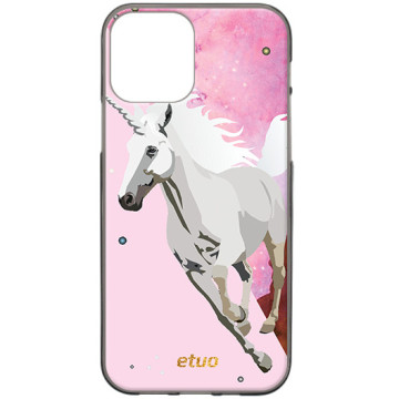 Phone case - casey Design Case - Summer Vibes - Pink Unicorn - black