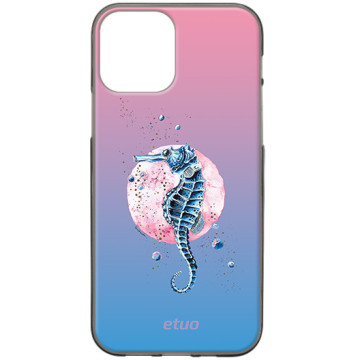 Etui na telefon - casey Design Case - Water stories - Seahorse - black