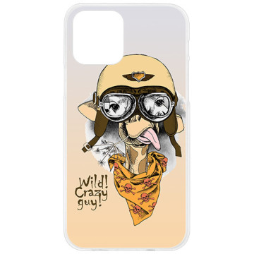 Phone case - casey Design Case - Funny Animals - Giraffe glasses - white