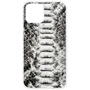 Phone case - casey Design Case - Animal Pattern - Monochrome snake - white