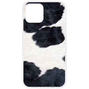 Phone case - casey Design Case - Animal Pattern - White-black cow - white