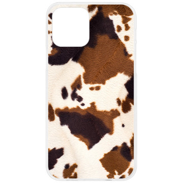 Phone case - casey Design Case - Animal Pattern - Brown Cow - white
