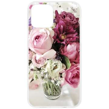 Phone case - casey Design Case - Floral Case - Maroon bouquet of roses - white