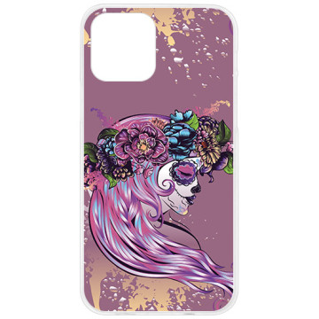 Phone case - casey Design Case - Floral Case - Folk flowers - white