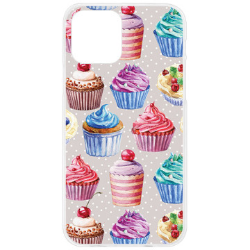 Phone case - casey Design Case - Food Porn - Colorful cupcakes - white