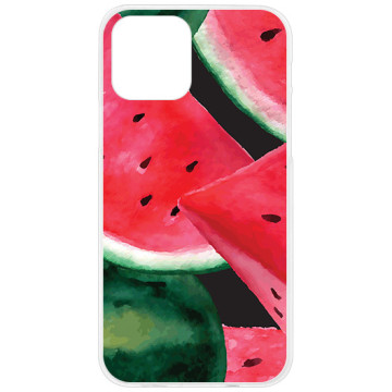 Phone case - casey Design Case - Fruits and Tropical - Juicy watermelons - white