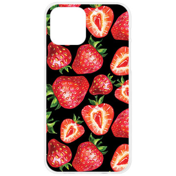 Phone case - casey Design Case - Fruits and Tropical - Strawberries - white
