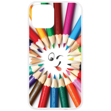 Phone case - casey Design Case - Gift for Children's Day - Colored pencils - white