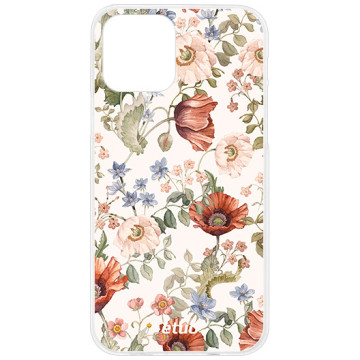Etui na telefon - casey Design Case - Floral impressions - Kasiags Field poppies - white