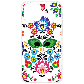 Phone case - casey Design Case - Folk - Lowicz cutouts - white