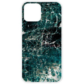Phone case - casey Design Case - Marble Case - Green Marble - white
