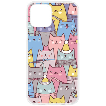 Phone case - casey Design Case - Saint Nicholas Gift - Santa Claus cats - white