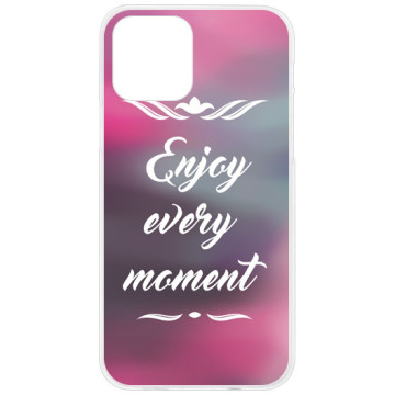 Phone case - casey Design Case - The sentence - Enjoy every moment - white