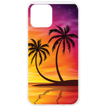 Phone case - casey Design Case - Holiday - Palm trees at sunset - white