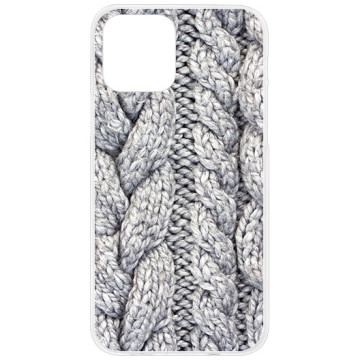 Phone case - casey Design Case - Winter - Thick sweater - white