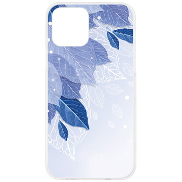Phone case - casey Design Case - Winter - Winter leaves - white