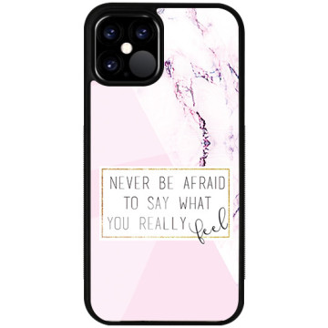 Phone case - casey Glossy Case - Chic Design - Never Be Afraid
