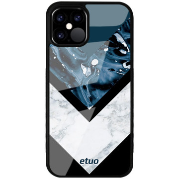 Phone case - casey Glossy Case - Chic Design - Symmetrical Navy Blue