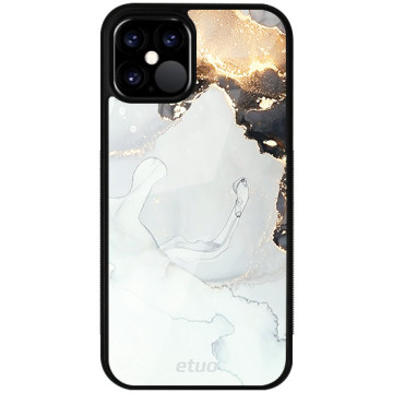 Phone case - casey Glossy Case - Gold Abstract - Ash and gold