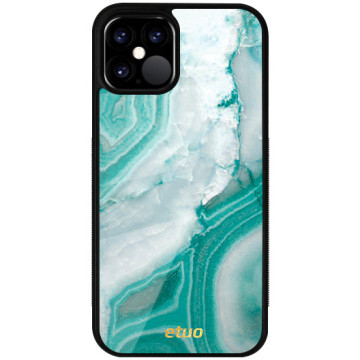 Phone case - casey Glossy Case - Insta Marble - Turquoise marble