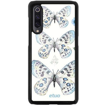Phone case - casey Glossy Hard Case - Botanic - Pastel butterflies