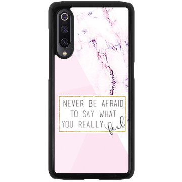 Phone case - casey Glossy Hard Case - Chic Design - Never Be Afraid